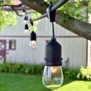 E27 Outdoor <b>String</b> Lights IP65 Waterproof PVC Wire Extension Cord For <b>Garden</b> Patio Lighting - Product Image 1