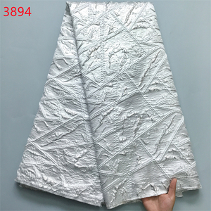 3894 haute qualité prix raisonnable Offre Spéciale prix de gros pas cher dentelle tissu africain damassé Jacquard brocart <span class=keywords><strong>tissus</strong></span> pour la fête - Product Image 3