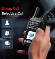 Radio HT Portabel 4G POC Dua Arah Jarak Jauh Walkie Talkie SIM Cakupan Komunikasi Global Digunakan untuk Lokasi Konstruksi
