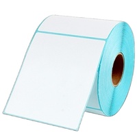 Etiquetas Térmicas Adhesivas de Papel Termosensible de 4*6 Pulgadas (100*150 mm) Directo de Fábrica, Impresión Personalizada de Códigos de Barras, Rollo de Etiquetas Adhesivas