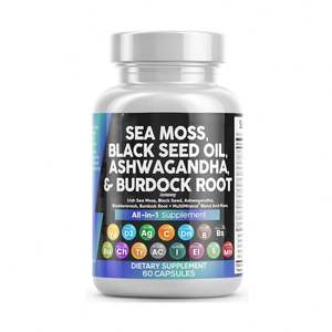 Popular <b>Sea</b> <b>Moss</b> <b>Capsule</b> Private Label Immunity Boosting Metabolism Support Vitamin Enriched Hard <b>Capsules</b> 24 Months Shelf Life - Product Image 1