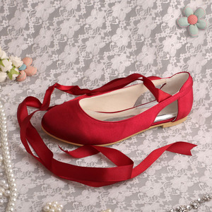 <span class=keywords><strong>Ballerine</strong></span> Bianche in Raso <span class=keywords><strong>con</strong></span> Lacci e Nastro per Sposa - Product Image 1