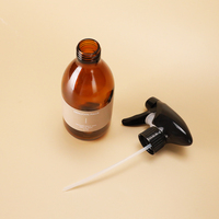 Bouteille pulvérisateur en verre brun de 300 ml, bouteille de nettoyage pour la maison et le jardin, 3 bouteilles de voyage