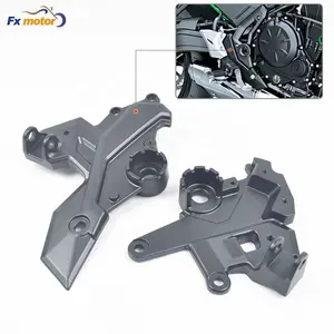 Força Pedal Pedal Da Motocicleta De Alumínio Pé Pegs Frente Suporte Para Kawasaki Ninja 650 EX650 ER650 Z650 2017-2023