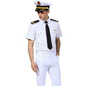Uniforme de commandant de bureau blanc décontracté pour hommes, chemise en tricot respirant avec bretelles pour les marchands - Product Image 2