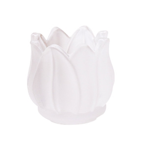 Стеклянный подсвечник ручной работы в форме тюльпана - Product Image 2