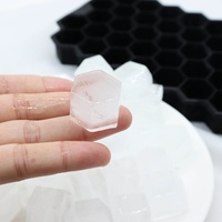 Offre Spéciale Prix Usine Écologique Sans BPA Qualité Alimentaire 37 Cavités Moule à Glaçons en Silicone Nid d'Abeille Coloré Mini Bac à Glaçons