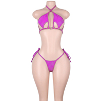 Vêtements de danse exotiques en gros, lingerie brillante personnalisée, sous-vêtements, bodys métalliques, costumes de scène de boîte de nuit, tenues de strip-tease