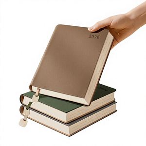 2026T Printed Calendar <b>A5</b>/A4 Sheep Skin Planner <b>Notebook</b> with Custom Logo Imprint Binding-Free Gift - Product Image 1