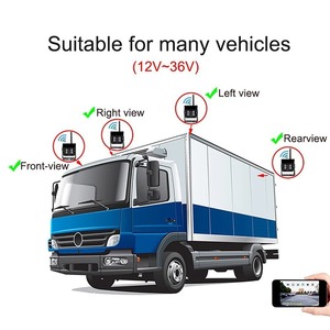 กล้องมองหลังไร้สายสำหรับรถบรรทุก Casoda 12V IR กันน้ำ สำหรับรถยนต์ รถบัส รถบรรทุก - Product Image 3