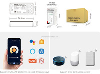 Contrôleur LED WiFi 2.4G SM2 2 en 1, couleur unique, CCT, double blanc, lumières multi-applications, commande vocale, contrôleur de variateur LED intelligent pour la maison