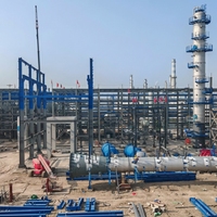 Plateforme d'opération multi-niveaux en acier robuste pour usine chimique, fabrication professionnelle de structures en acier