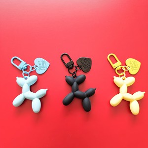 Porte-clés en gros pour femmes, breloque de sac à main, cadeau promotionnel souvenir, pendentif animal mignon couleur bonbon laser, chien bulle, chiot, chien, porte-clés - Product Image 3