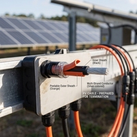 Câble Solaire Photovoltaïque en Cuivre Pur Certifié CCC 1000V 4mm² 6mm² 500m 1000m en Rouleau Isolation XLPE Vente en Gros