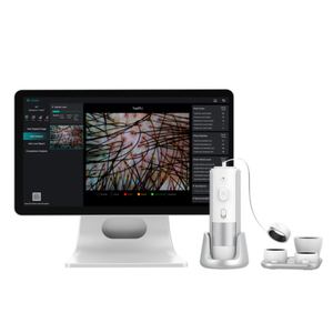 Máquina de Análisis Capilar Bit T5 de Nuevo Estilo, Analizador de Folículos Pilosos, Almacenamiento en la Nube de Datos, 3 Modos de Informe, Vista Previa en Tiempo Real, Cabello Gris - Product Image 5