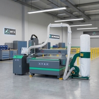 Routeur CNC Xunke 3,2 kW pour le travail du bois et du carton ondulé, avec dépoussiéreur intégré - Offre Spéciale