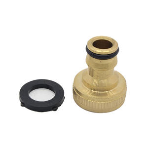 Conector de manguera de jardín de latón de superficie lisa de <span class=keywords><strong>1</strong></span>/<span class=keywords><strong>2</strong></span> \ "Conector de jardín - Product Image 2