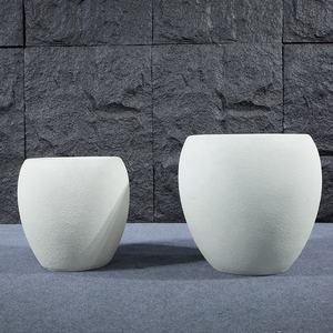 Vasi da fiori vasi per fioriere per piante Nordic Round <span class=keywords><strong>grande</strong></span> <span class=keywords><strong>balcone</strong></span> in fibra di vetro semplice mobili per camera da letto per interni ed esterni - Product Image 3