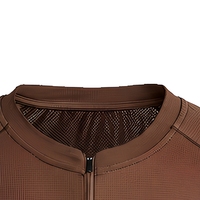 Ensemble de survêtement 2 pièces pour homme 2027 – Col montant demi-zip à manches longues, séchage rapide – Personnalisable OEM/ODM – Idéal pour la gym et la course à pied