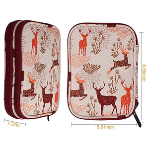 Sac de rangement portable pour crochet de voyage avec fermeture à glissière vide crochet crochet étui <span class=keywords><strong>Web</strong></span> poche crochets pour l'organisation du salon - Product Image 4
