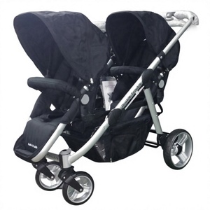 Nuevo Cochecito Doble VICO de Alta Gama, Popular, con Estructura de Aluminio, Tela Plegable, Ruedas Grandes con Freno, Dos Asientos, Sistema de Seguridad de 5 Puntos - Product Image 2