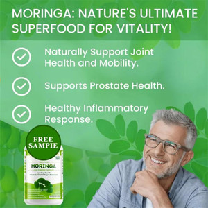 Compléments alimentaires biologiques pour adultes, marque privée OEM, 60 capsules de poudre de <span class=keywords><strong>Moringa</strong></span>, immunité, énergie, métabolisme - Product Image 6