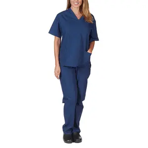 V-Ausschnitt Form Peelings Uniformen Jogger Sets benutzer definierte, Krankenhaus medizinische Peelings Krankens ch wester kurze Krankenhaus Peeling Anzug Uniform
