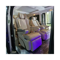 Sièges de voiture de luxe de haute qualité, design canapé-lit inclinable en cuir Nappa aviation VIP