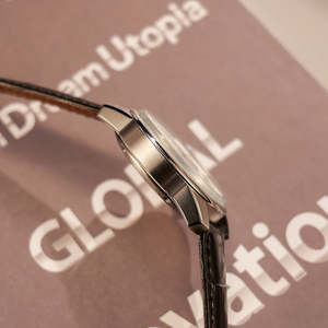 Montre-bracelet en cuir classique avec logo personnalisé OEM, montre mécanique automatique vintage de luxe avec saphir, phase lunaire, pour hommes - Product Image 2