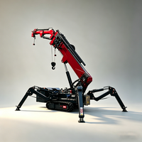 Mini-grue araignée RST L-624, équipement de levage hydraulique portable pour travaux d'installation de vitrages dans les espaces étroits