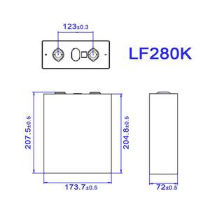 Luyuan 8 Stück 280AH LiFePO4 (LFP) <span class=keywords><strong>3</strong></span>,2V Batteriezellen (Großpackung, Spannung & IR Abgestimmt)--Neueste Version - Product Image 5