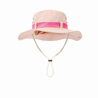 Chapeau Bob Large d'Extérieur avec Cordon, Casquette de Sport, Camping, Pêche, Voyage, Alpinisme, Protection Solaire, Visière Jungle, Toile Originale