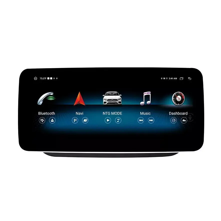Tampilan layar sentuh Audio Multimedia mobil 12.3 inci 8core 8g + 128g untuk Mercedes Benz Kelas B W245 W246 NTG5.0 2015-2019