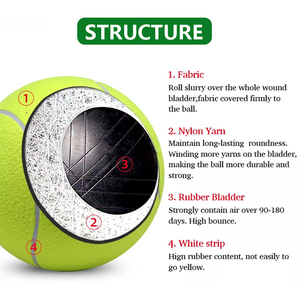 Yüksek kalite özel logo profesyonel yün tenis padel topları - Product Image 3