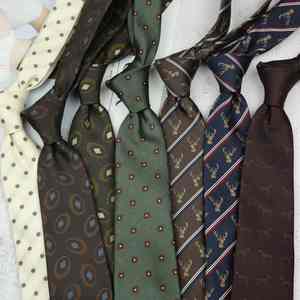 Cravate Coréenne Rétro à Imprimé Britannique 8CM pour Mariage, Tenue Formelle et Professionnelle, Cravates Rayées pour Hommes - Product Image 2