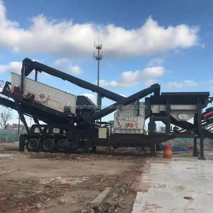 Cone nhà máy nghiền với rung màn hình và băng tải di động bê tông Cube Cone Crusher - Product Image 4