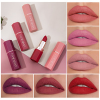 Crayon à lèvres pigmenté longue tenue, effet velours scintillant, résistant à l'eau, pour le maquillage quotidien au bureau