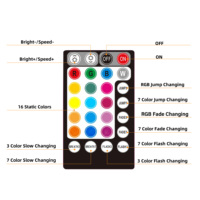 Moteur de lumière à fibre optique pour l'intérieur de la voiture 2W avec télécommande sans fil RF à 18 touches pour accessoires de décoration de voiture