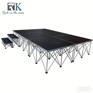 Plateforme de scène pliable en aluminium RK avec surface antidérapante pour utilisation en extérieur - Product Image 1