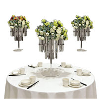 Support à fleurs en acrylique transparent pour décoration de mariage, centre de table pour événements et fêtes