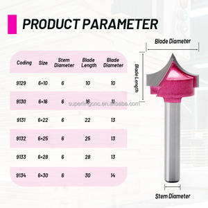 Fraise <span class=keywords><strong>à</strong></span> queue pointue personnalisée Tideway pour CNC, fraise de fraisage CNC de 6 mm pour machine <span class=keywords><strong>à</strong></span> bois - Product Image 2