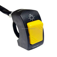 22mm ON/OFF Motorcycle Lighting System Switch Push Button Connector Handlebar Switch for ATV Electronic Bike Scooter Motorbike