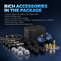 Écouteurs modulaires interchangeables TRN Azure Dragon 2,5 mm 3,5 mm 4,4 mm, casque filaire à prise audio équilibrée pour amplificateur DAC HiFi