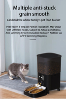 Distributeur automatique de nourriture pour chiens et chats, grande capacité 4,5 L, double bol, en plastique écologique, avec écran LCD, étanche IPX5, Love