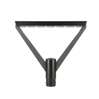 Luminaire LED de poteau en aluminium ADC12 30W-80W AC Smart City avec prise Zhaga NEMA pour extérieur, éclairage routier urbain, certifié ETL DLC CE IP65 IK08