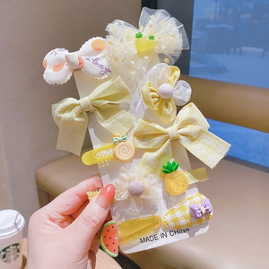 Commercio all'ingrosso 10 pz/set tessuto dolce cartone animato fiocco <span class=keywords><strong>per</strong></span> <span class=keywords><strong>capelli</strong></span> nastro frammentato morsetto laterale fiore da ragazza corona fermagli <span class=keywords><strong>per</strong></span> <span class=keywords><strong>capelli</strong></span> Set principessa - Product Image 5