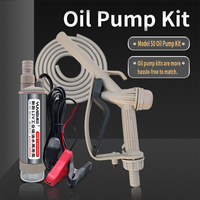 Moteur CC 12v24v Pompe submersible basse pression Petite pompe submersible Diesel Huile de refroidissement Injection de carburant 100W avec tuyau Ensemble de pistolet à huile 25L/min