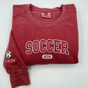 Autunno inverno <span class=keywords><strong>calcio</strong></span> mamma felpa o t-shirt modello 3D ricamato nome sulla manica Logo anteriore regalo perfetto per la mamma - Product Image 2