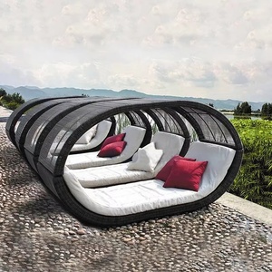 Chaise longue de jardin en <span class=keywords><strong>rotin</strong></span>, design nordique moderne, mobile, pour cour, hôtel, villa, club, centre de <span class=keywords><strong>bain</strong></span>, piscine, plage - Product Image 1