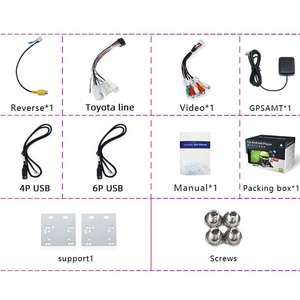 Phổ Android Máy nghe nhạc cho TOYOTA 7inch 2 Din Xe đài phát thanh Carplay Navigation GPS Wifi RDS DSP AM - Product Image 6